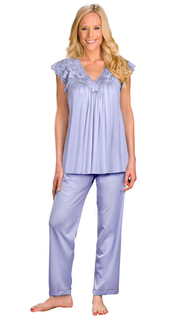 Shadowline® Lace Cap Sleeve Pajama Set