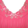 product image Shadowline Petals collection rose embroidered neckline - rosy pink