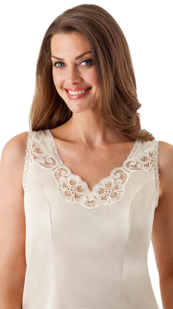Women's Camisoles with Lace | Cotton & Nylon | Wide Strap Camisoles