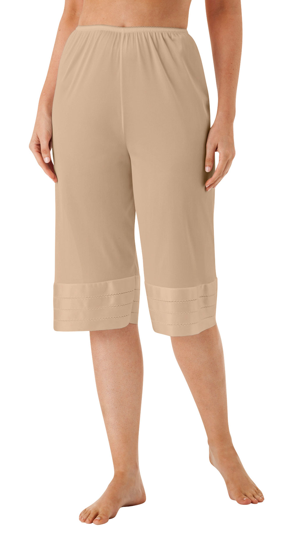 product image plus size adjustable velrose culottes