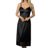 Velrose 6319 black adjustable length full slip dress lingerie.jpg