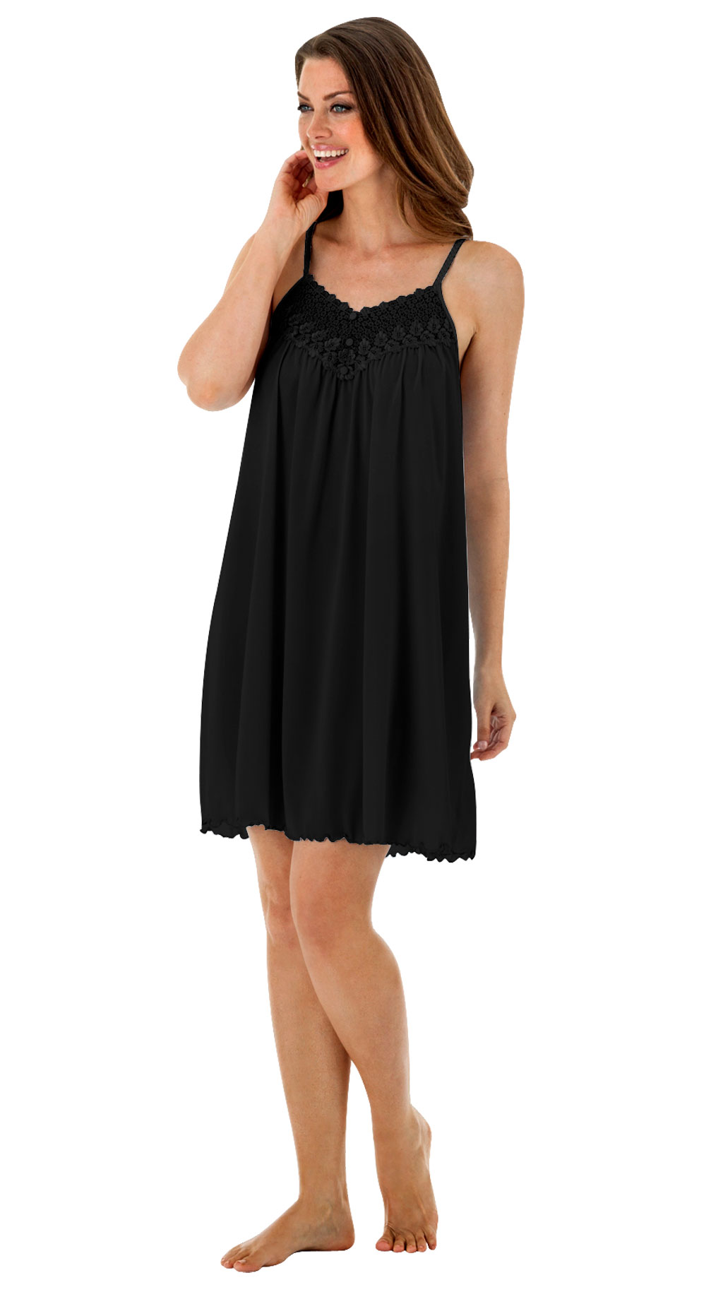 Short Black Nightgown