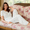 product image Shadowline 68117 white printed modal women's pajama set