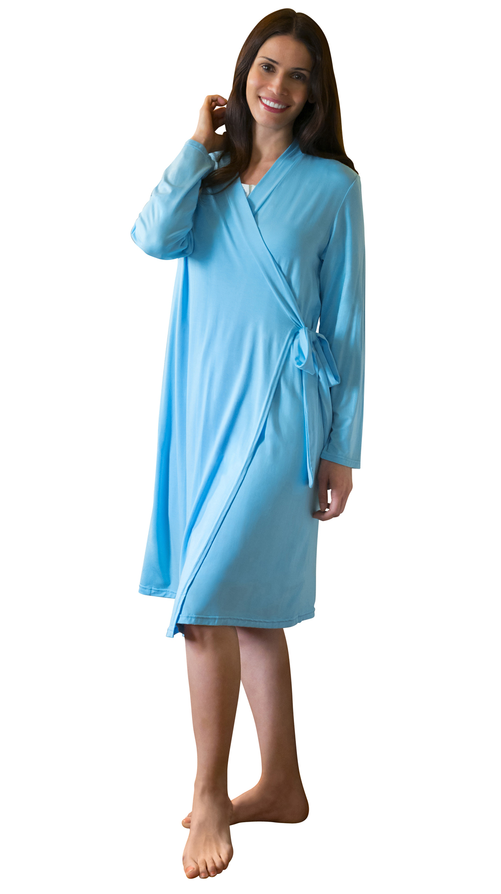 product image Shadowline Short Wrap Robe in Soft Modal 67223