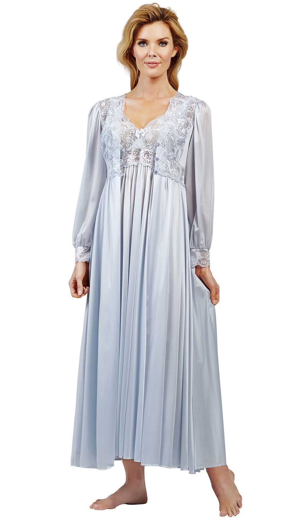 full length nightgown and robe set