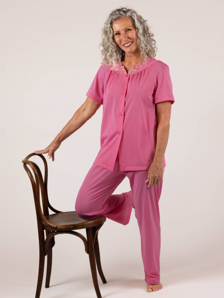 Shadowline Lingerie Rosey Pink Petals pajama set