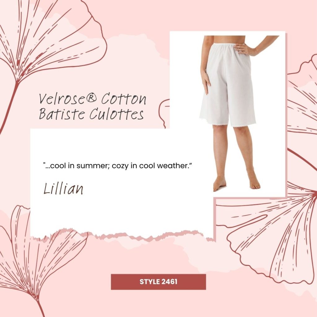 Velrose® Cotton Batiste Culottes customer review
